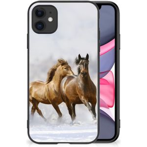 iPhone 11 Dierenprint Telefoonhoesje Paarden