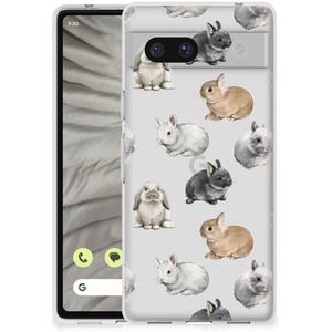 TPU Hoesje voor Google Pixel 7A Konijntjes