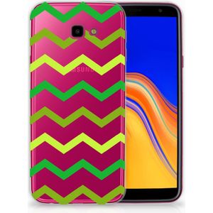 Samsung Galaxy J4 Plus (2018) TPU bumper Zigzag Groen