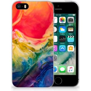 Hoesje maken Apple iPhone SE | 5S Watercolor Dark