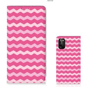 Samsung Galaxy A41 Hoesje met Magneet Waves Pink