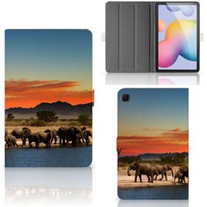 Samsung Galaxy Tab S6 Lite | S6 Lite (2022) Flip Case Olifanten