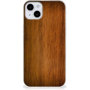 iPhone 15 Bumper Hoesje Donker Hout