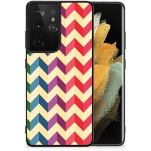 Samsung Galaxy S21 Ultra Back Case Zigzag Multi Color