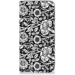 Motorola Moto E5 Play Smart Cover Black Flowers