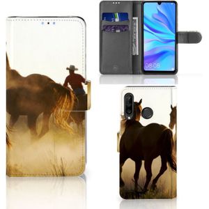 Huawei P30 Lite (2020) Telefoonhoesje met Pasjes Design Cowboy