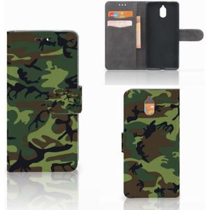 Nokia 3.1 (2018) Telefoon Hoesje Army Dark