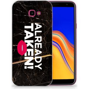 Samsung Galaxy J4 Plus (2018) Siliconen hoesje met naam Already Taken Black