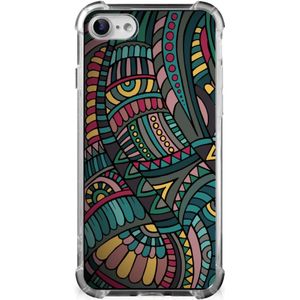 iPhone SE 2022/2020 | iPhone 8/7 Doorzichtige Silicone Hoesje Aztec