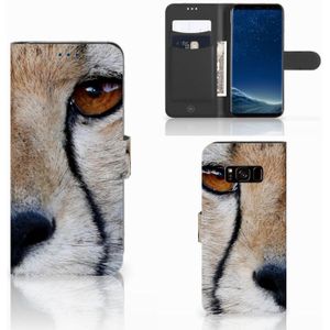 Samsung Galaxy S8 Telefoonhoesje met Pasjes Cheetah