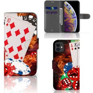 Apple iPhone 11 Wallet Case met Pasjes Casino