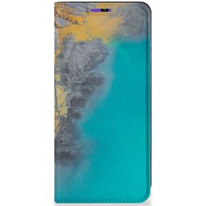 Samsung Galaxy A22 4G | M22 Standcase Marble Blue Gold