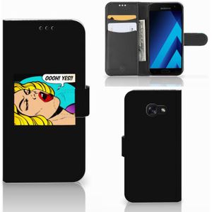 Samsung Galaxy A5 2017 Wallet Case met Pasjes Popart Oh Yes