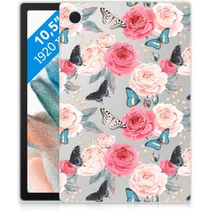 Samsung Galaxy Tab A8 2021/2022 Siliconen Hoesje Butterfly Roses