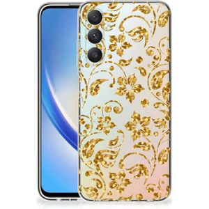 Samsung Galaxy A05S TPU Case Gouden Bloemen