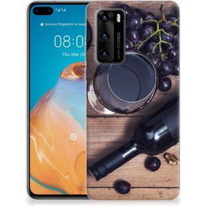 Huawei P40 Siliconen Case Wijn