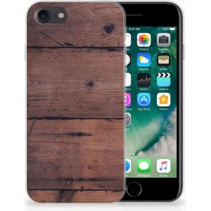 iPhone SE 2022 | SE 2020 | 8 | 7 Bumper Hoesje Old Wood