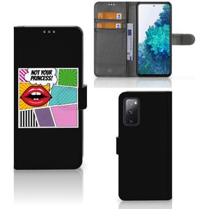 Samsung Galaxy S20 FE Wallet Case met Pasjes Popart Princess