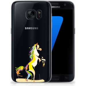 Samsung Galaxy S7 Telefoonhoesje met Naam Horse Color