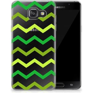 Samsung Galaxy A3 2016 TPU bumper Zigzag Groen