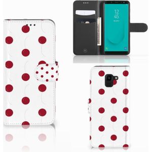 Samsung Galaxy J6 2018 Book Cover Cherries