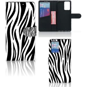 Xiaomi Redmi Note 10 Pro Telefoonhoesje met Pasjes Zebra