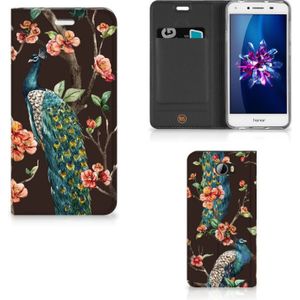 Huawei Y5 2 | Y6 Compact Hoesje maken Pauw met Bloemen