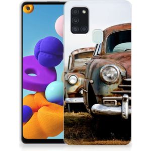 Samsung Galaxy A21s Siliconen Hoesje met foto Vintage Auto