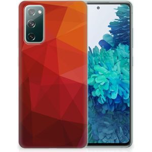 TPU Hoesje voor Samsung Galaxy S20 FE Polygon Red
