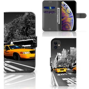 Apple iPhone 11 Flip Cover New York Taxi