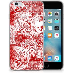Silicone Back Case Apple iPhone 6 | 6s Angel Skull Rood