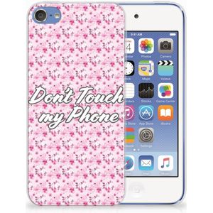 Apple iPod Touch 5 | 6 Silicone-hoesje Flowers Pink DTMP
