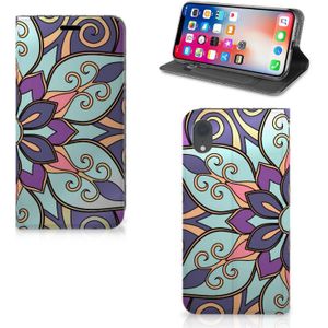 Apple iPhone Xr Smart Cover Purple Flower