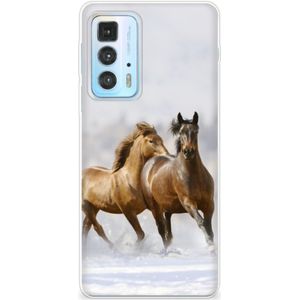 Motorola Edge 20 Pro TPU Hoesje Paarden