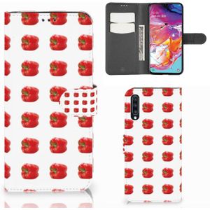 Samsung Galaxy A70 Book Cover Paprika Red