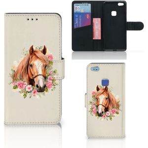 Telefoonhoesje met Pasjes voor Huawei P10 Lite Paard