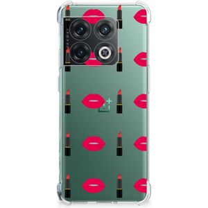 OnePlus 10 Pro Doorzichtige Silicone Hoesje Lipstick Kiss