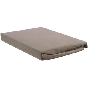 Beddinghouse Jersey - Hoeslaken - Tweepersoons - 140x200/220 cm - Taupe