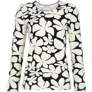 Ringella - Bloomy - Pyjamashirt - Blauw - Lange Mouwen - Ronde Hals