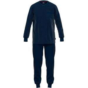 Götzburg heren pyjama blauw 452218 boordjes - 58