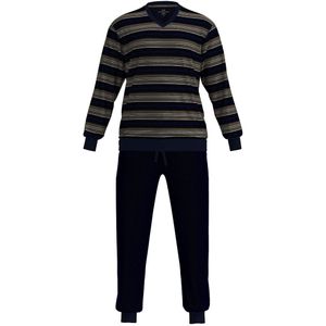 Götzburg heren pyjama badstof 452345 bruin - 58