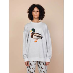 Snurk dames sweater Quack! grijs - XL