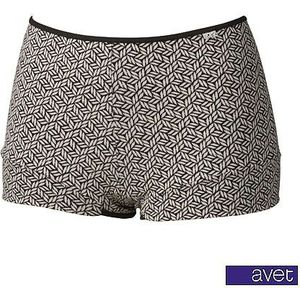 Avet boxershort 3813 Geometric zwart microvezel - S