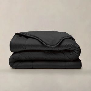 Sleeptime Lazy Velvet dekbed 2 in1 zwart - 200x200