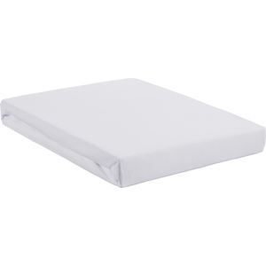 Katoenen hoeslaken wit (boxspring, 35cm) - 80x210