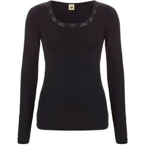 Ten Cate Thermo Women shirt long sleeve kant black - M