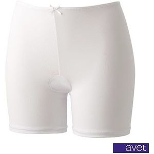 Avet dames short met lange pijp 3890 wit (microvezel) - XL