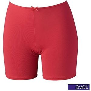Avet dames short met lange pijp 3890 rood microvezel - XL