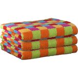 Cawö badserie Lifestyle Karo multicolor - Handdoek 50x100cm