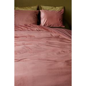 At Home by BeddingHouse Tender dekbedovertrek - Eenpersoons - 140x200/220 - Donker roze
